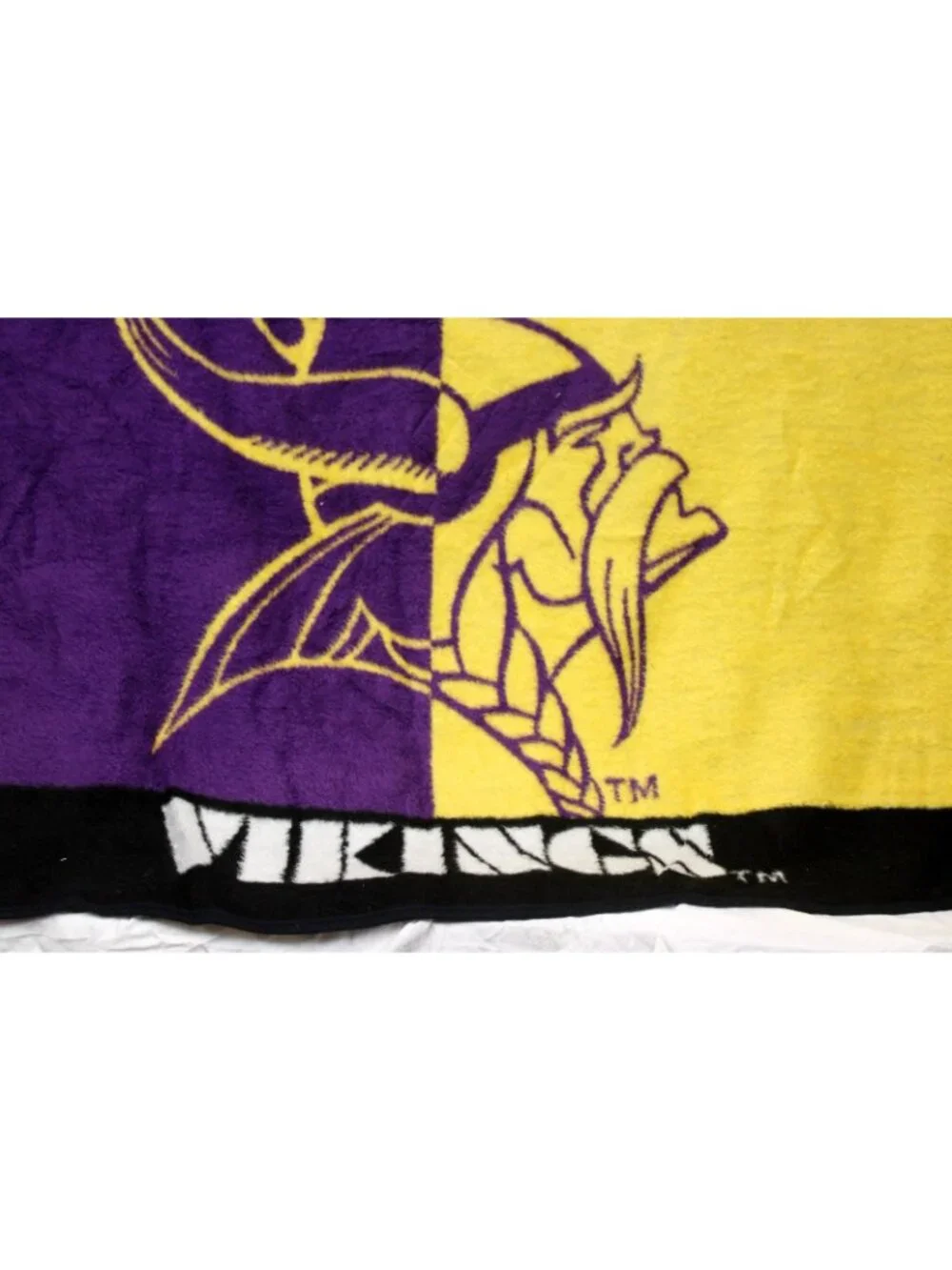 Biederlack Minnesota Vikings Plush Blanket Stadium NFL Faux Fur Reversible Throw